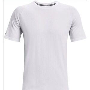 Under Armour T-Shirt Mens XL White New Charged Cotton Raglan Sleeve Loose Fit